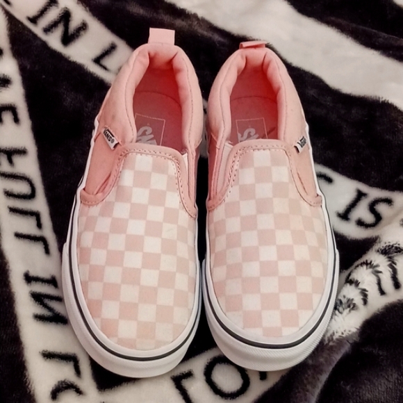 Vans Other - Vans Classic Asher Slip-On Checkerboard Shoes Size 13 Kids for Girls